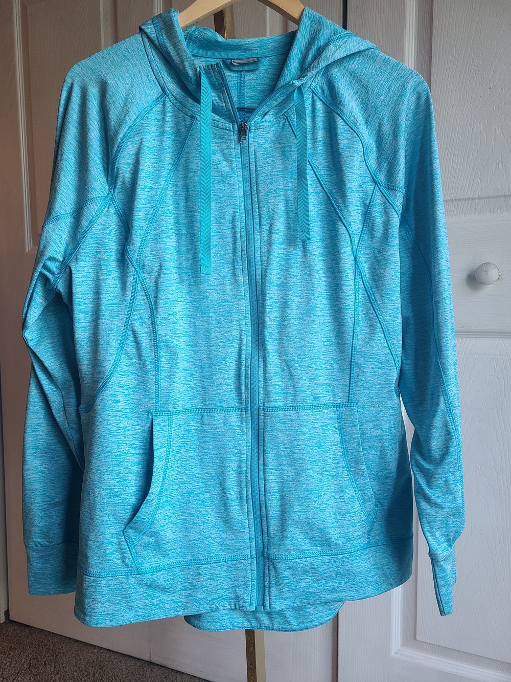 Champion Women's Turquoise Zip-Up Hoodie Jacket